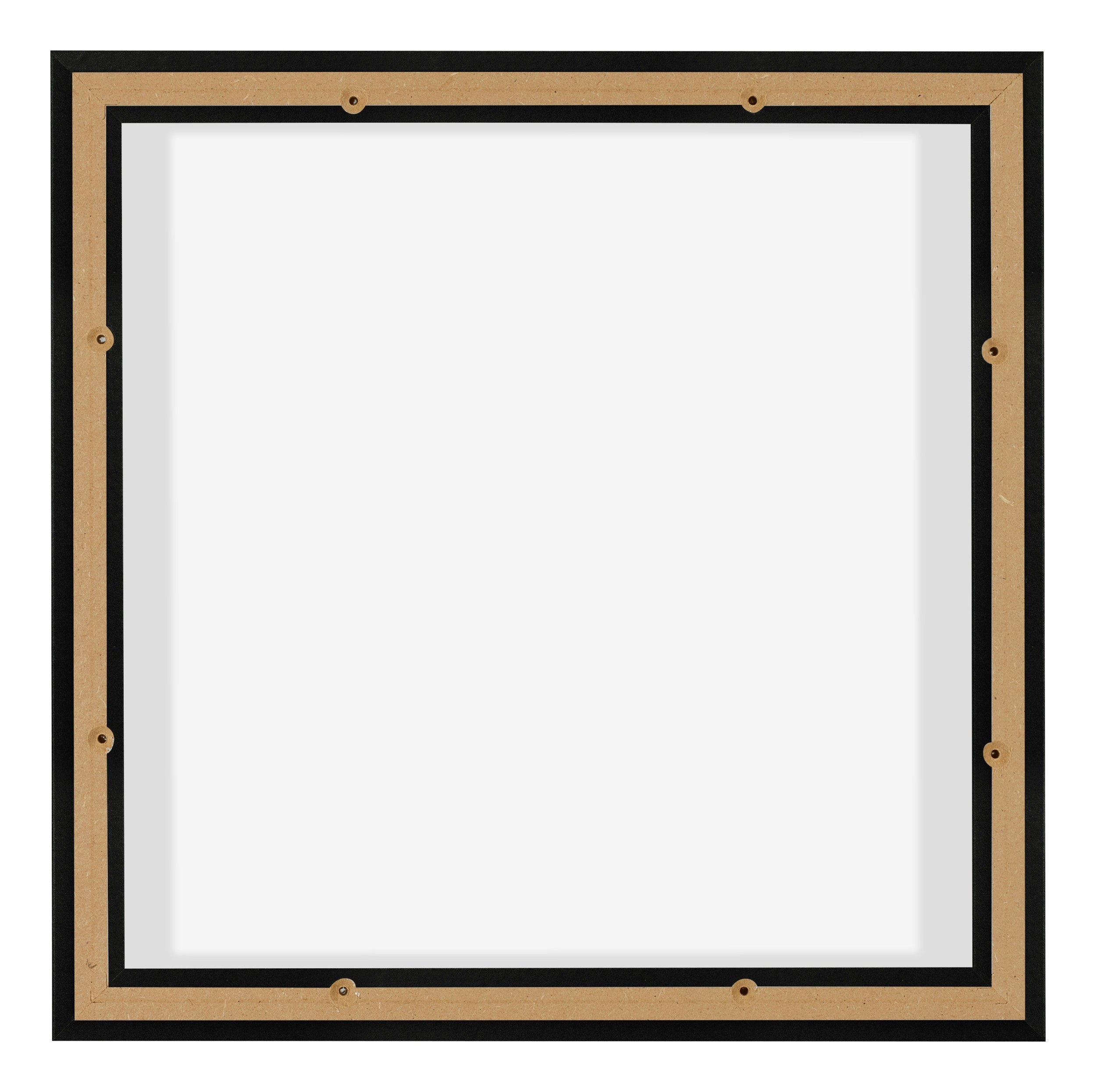 Lyon MDF Canvas Floater Frame 1 1 Black Matte Back | Yourdecoration.com