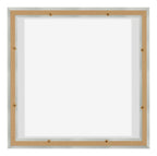 Lyon MDF Canvas Floater Frame 1 1 Silver Matte Back | Yourdecoration.com