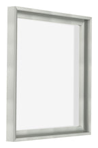 Lyon MDF Canvas Floater Frame 1 1 Silver Matte Front Oblique | Yourdecoration.com