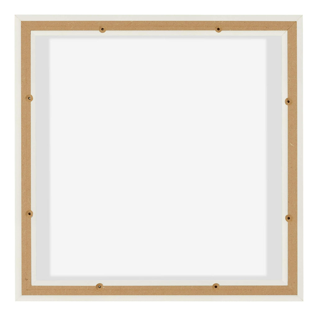 Lyon MDF Canvas Floater Frame 1 1 White Matte Back | Yourdecoration.com