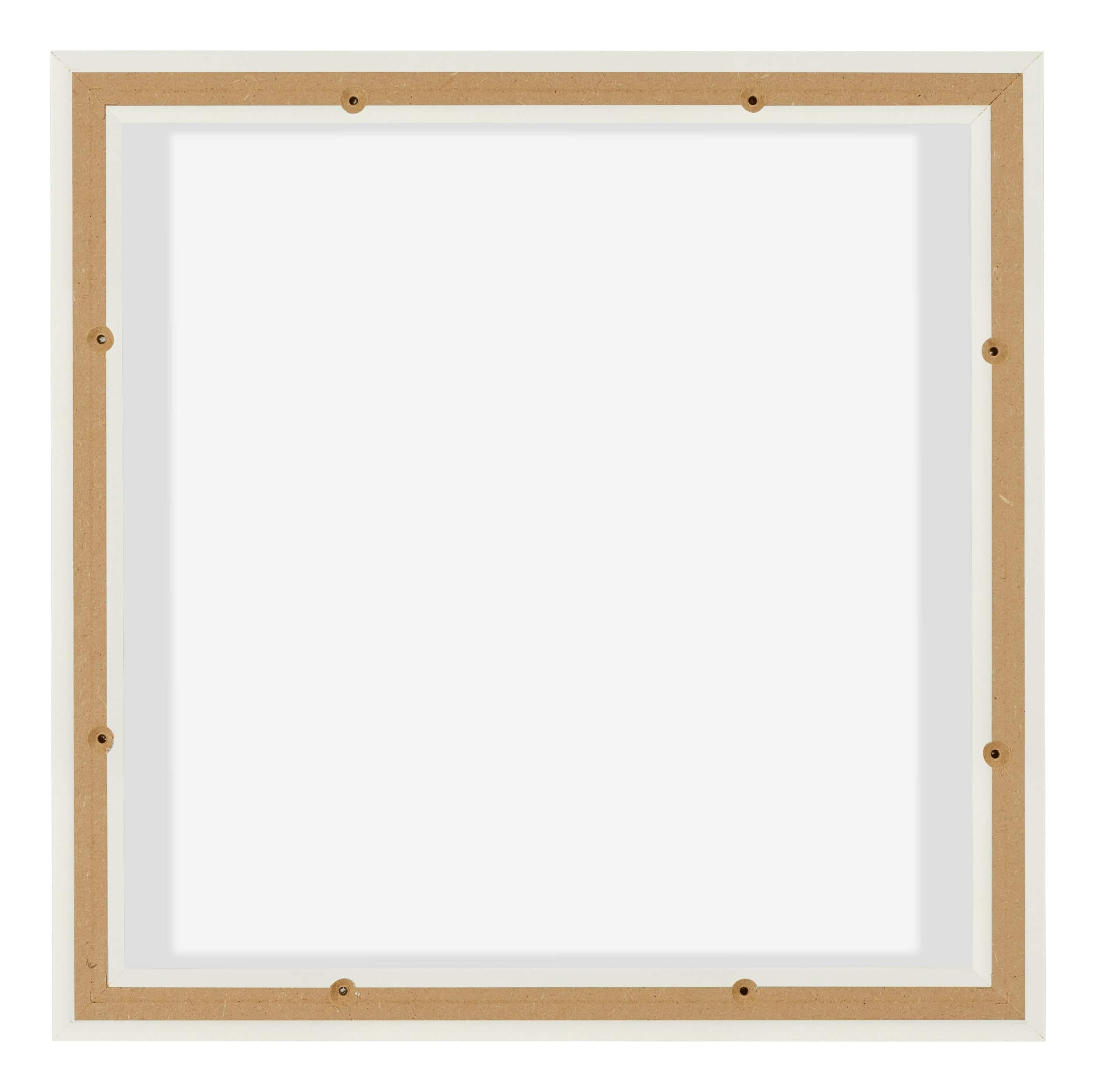 Lyon MDF Canvas Floater Frame 1 1 White Matte Back | Yourdecoration.com