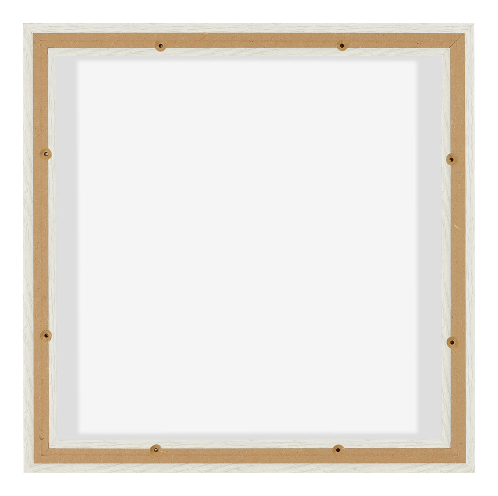 Lyon MDF Canvas Floater Frame 1 1 White Wash Back | Yourdecoration.com