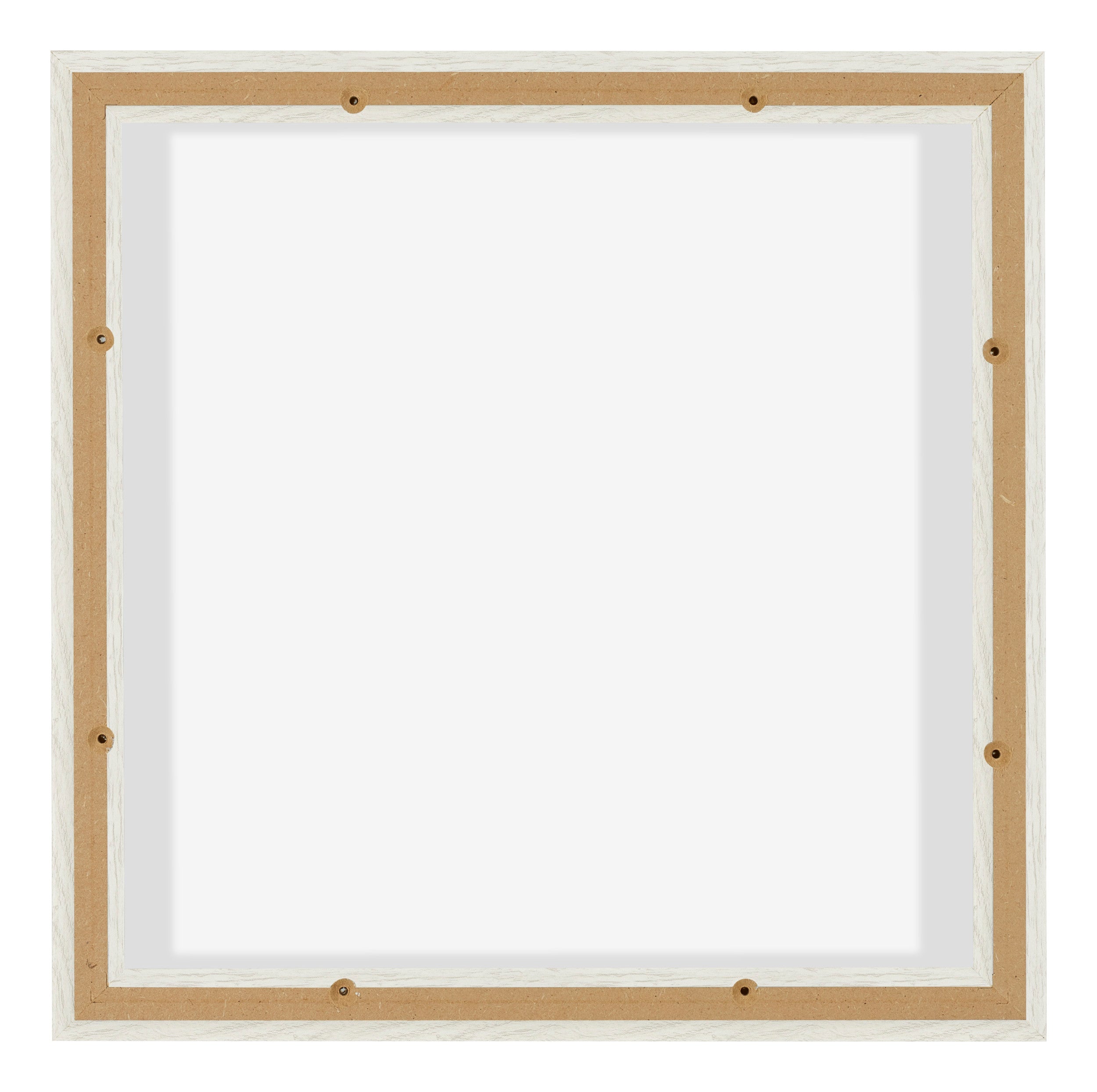 Lyon MDF Canvas Floater Frame 1 1 White Wash Back | Yourdecoration.com