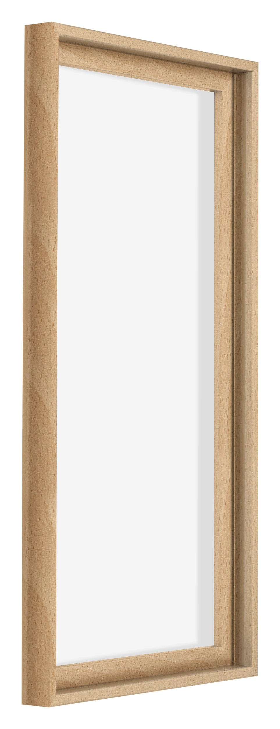 Lyon MDF Canvas Floater Frame 1 2 Beech Front Oblique | Yourdecoration.com