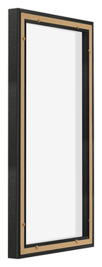 Lyon MDF Canvas Floater Frame 1 2 Black Matte Back Oblique | Yourdecoration.com