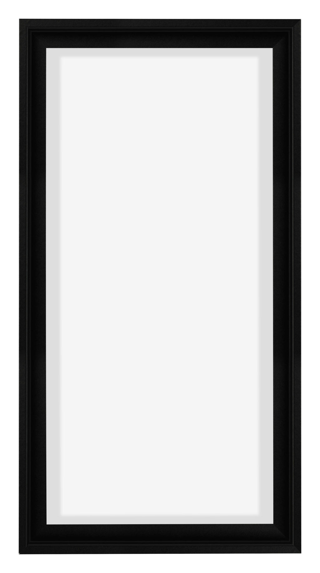 Lyon MDF Canvas Floater Frame 1 2 Black Matte Front | Yourdecoration.com