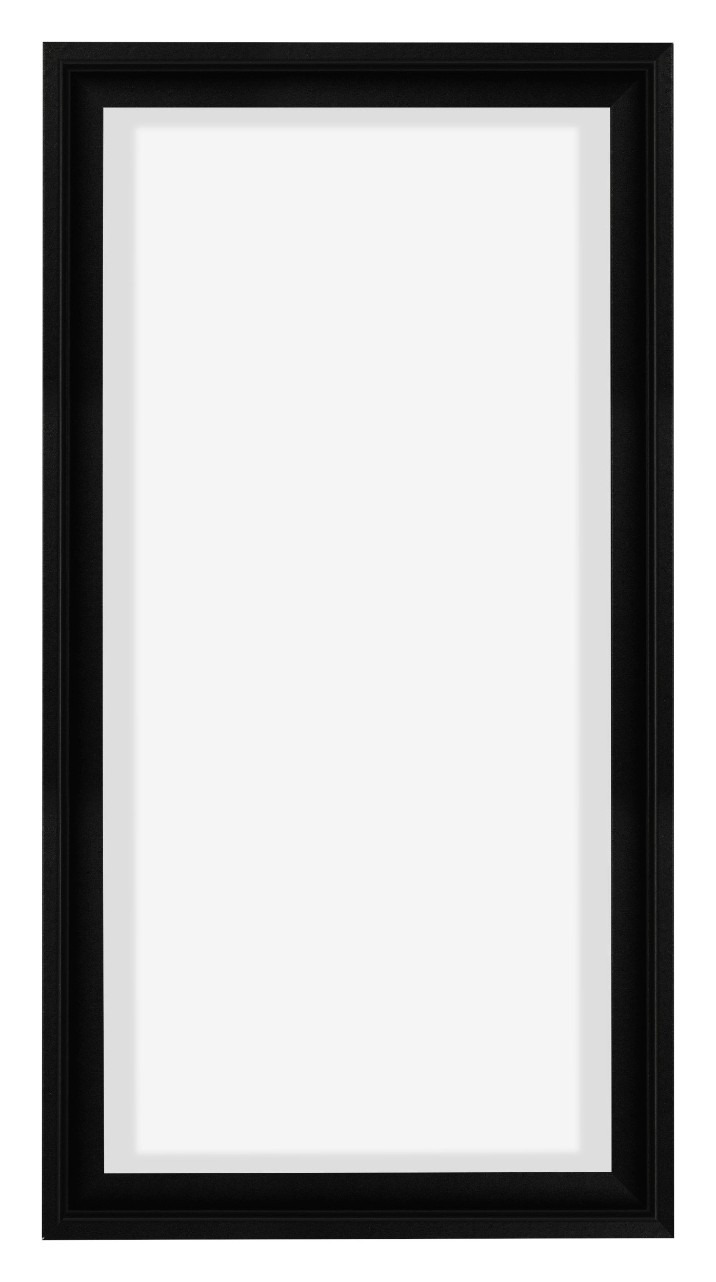 Lyon MDF Canvas Floater Frame 1 2 Black Matte Front | Yourdecoration.com