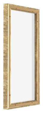 Lyon MDF Canvas Floater Frame 1 2 Gold Antique Back Oblique | Yourdecoration.com