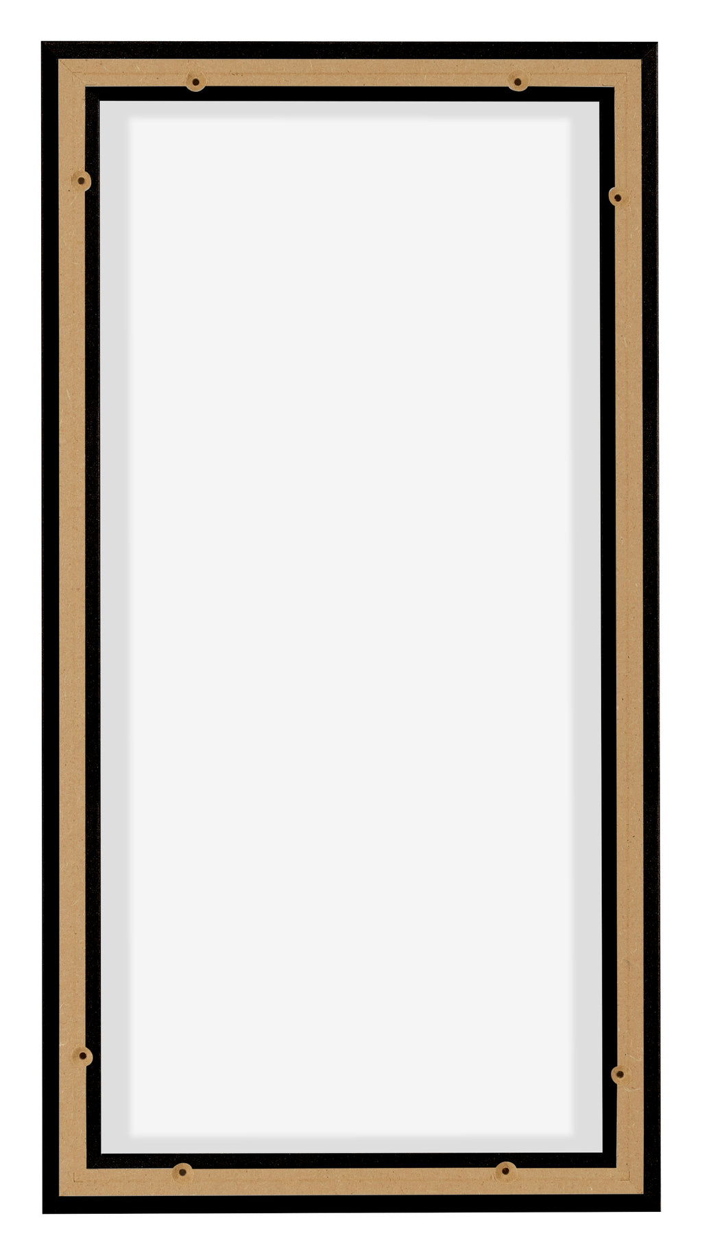 Lyon MDF Canvas Floater Frame 1 2 Oak Dark Back | Yourdecoration.com