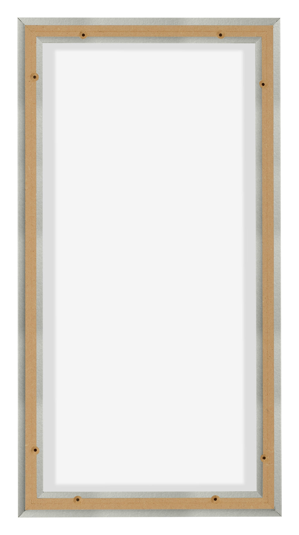 Lyon MDF Canvas Floater Frame 1 2 Silver Matte Back | Yourdecoration.com