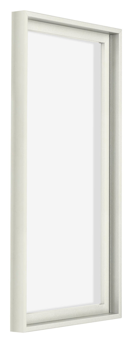 Lyon MDF Canvas Floater Frame 1 2 White Matte Front Oblique | Yourdecoration.com