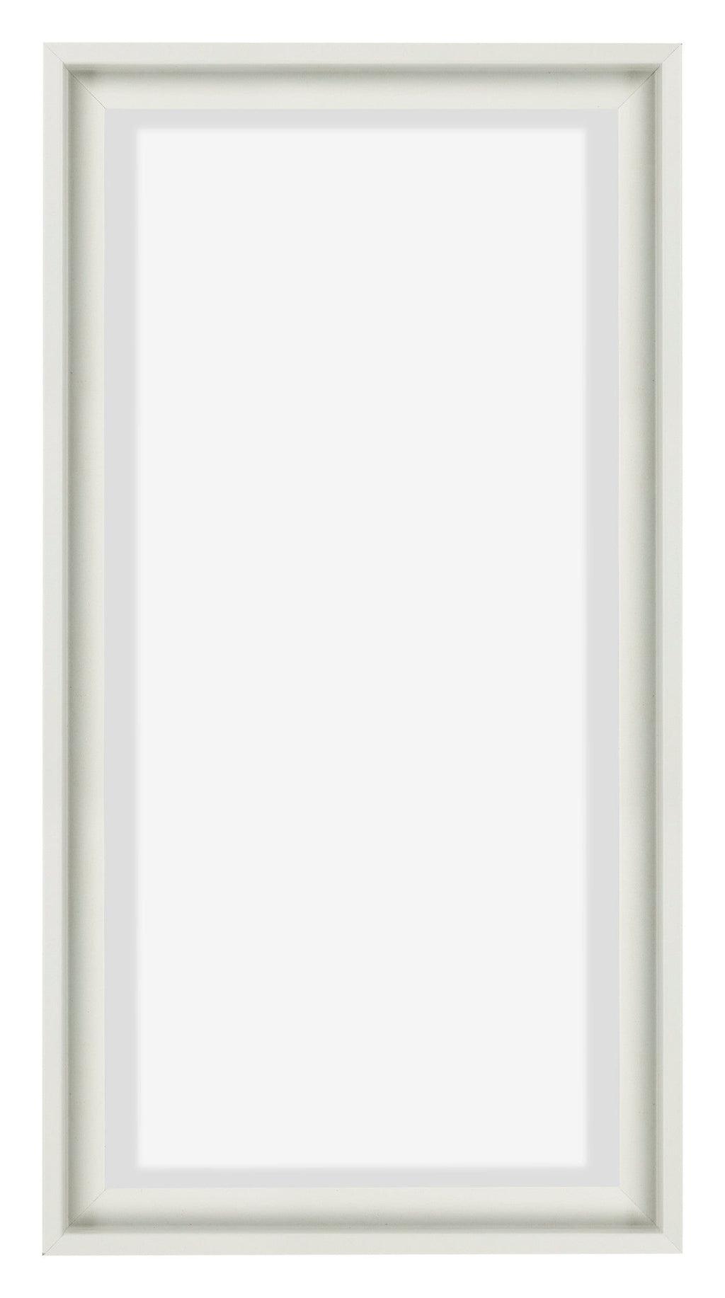 Lyon MDF Canvas Floater Frame 1 2 White Matte Front | Yourdecoration.com