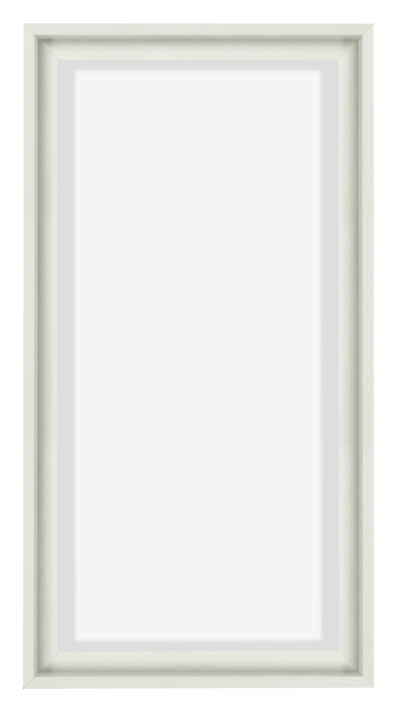 Lyon MDF Canvas Floater Frame 1 2 White Matte Front | Yourdecoration.com