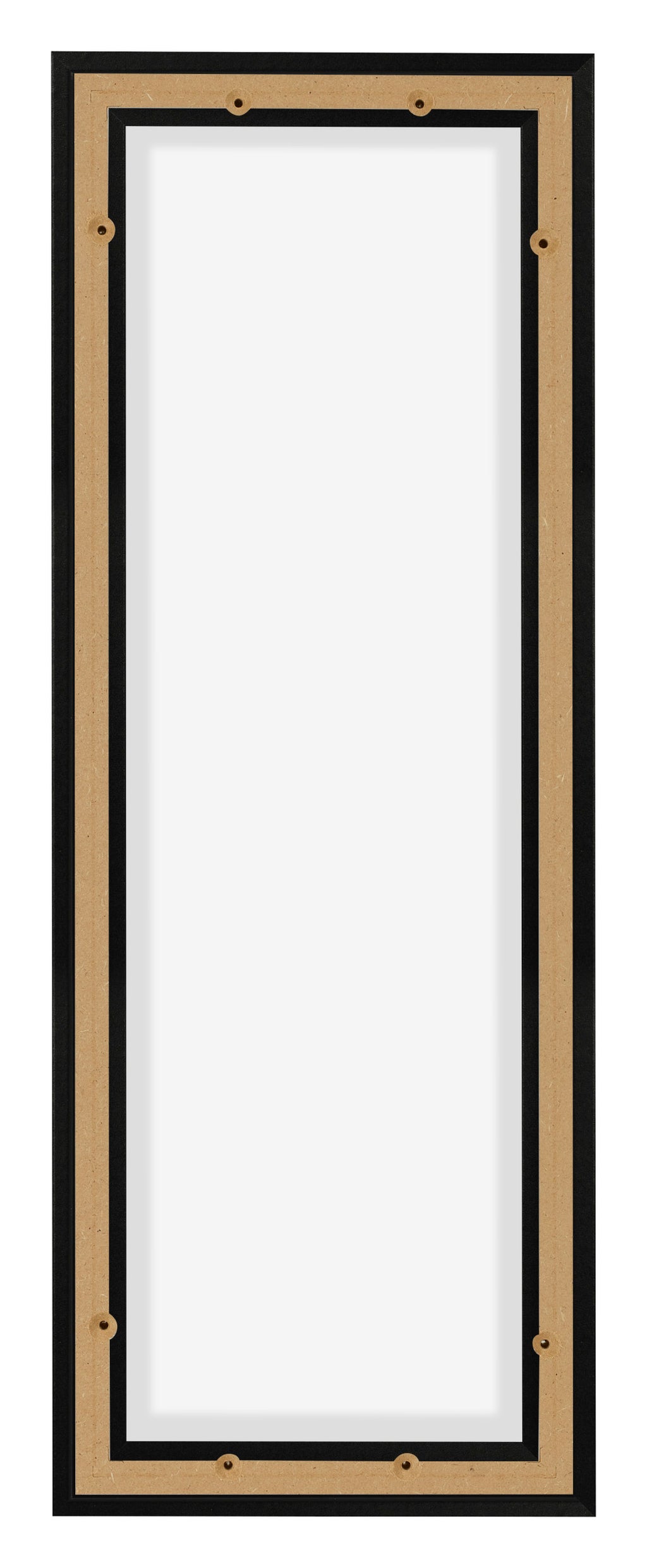Lyon MDF Canvas Floater Frame 1 3 Black Matte Back | Yourdecoration.com
