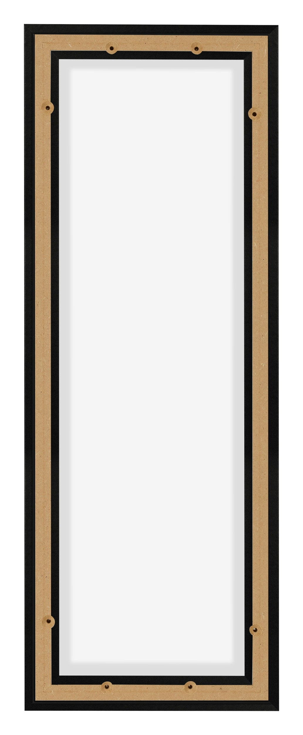 Lyon MDF Canvas Floater Frame 1 3 Black Matte Back | Yourdecoration.com
