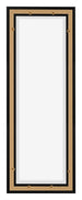 Lyon MDF Canvas Floater Frame 1 3 Black Matte Back | Yourdecoration.com