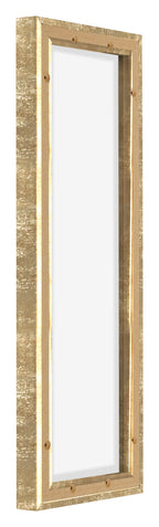 Lyon MDF Canvas Floater Frame 1 3 Gold Antique Back Oblique | Yourdecoration.com