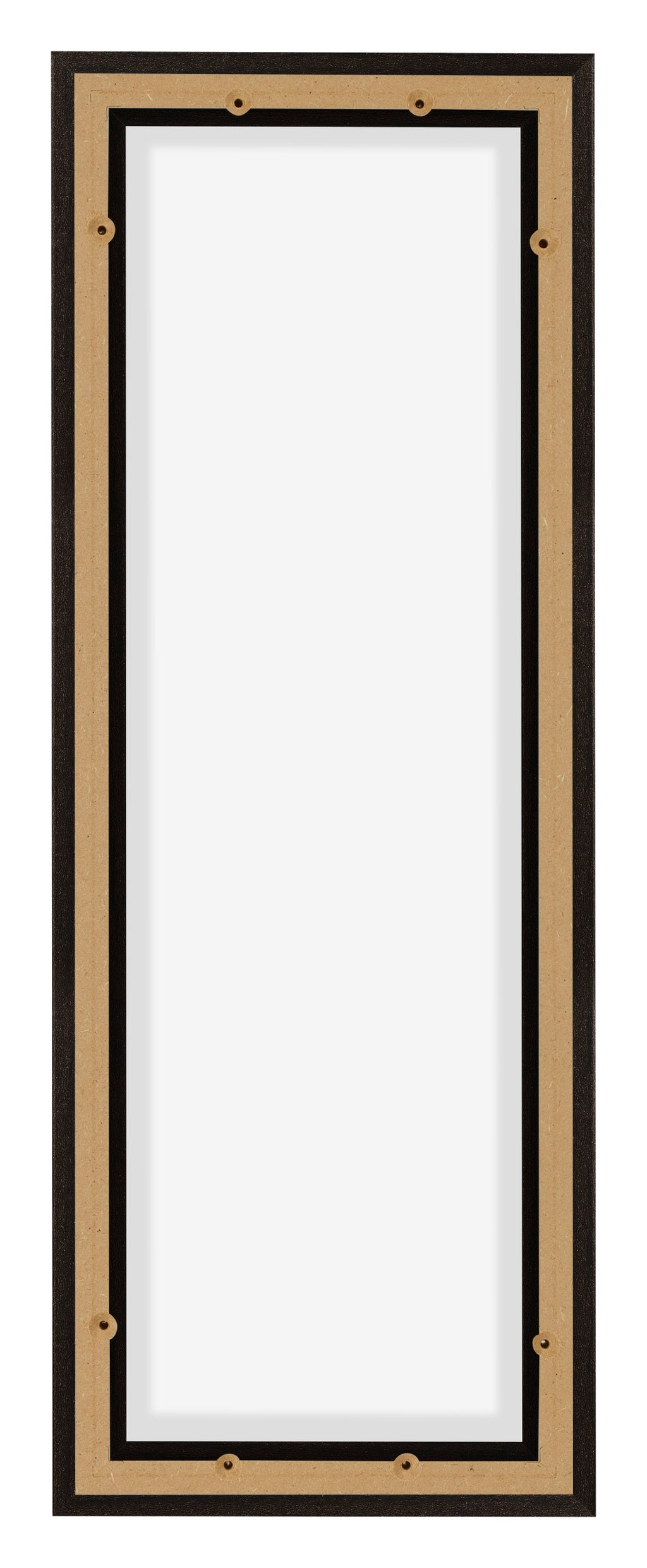 Lyon MDF Canvas Floater Frame 1 3 Oak Dark Back | Yourdecoration.com