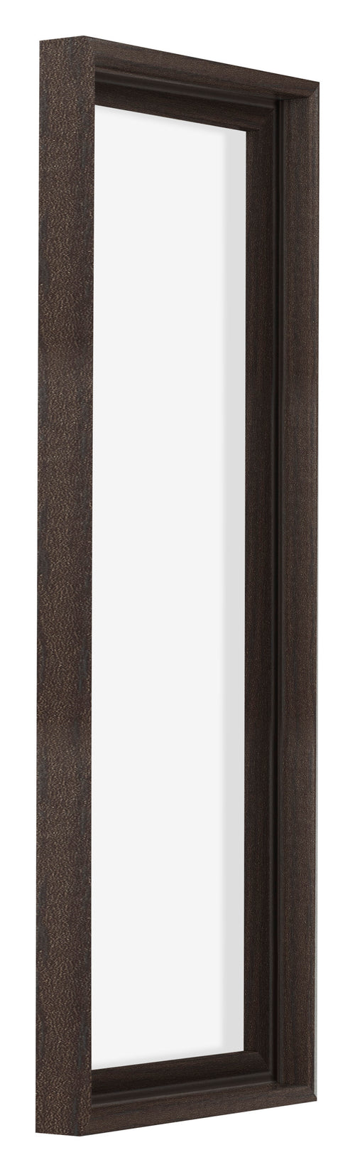 Lyon MDF Canvas Floater Frame 1 3 Oak Dark Front Oblique | Yourdecoration.com