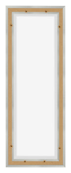 Lyon MDF Canvas Floater Frame 1 3 Silver Matte Back | Yourdecoration.com