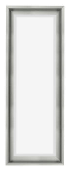 Lyon MDF Canvas Floater Frame 1 3 Silver Matte Front | Yourdecoration.com
