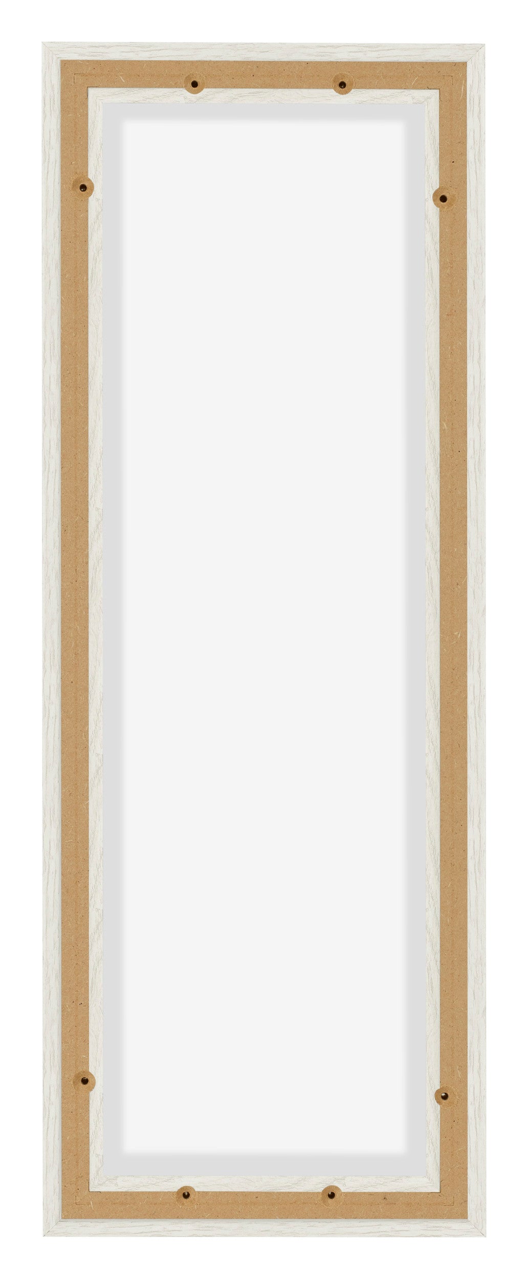 Lyon MDF Canvas Floater Frame 1 3 White Wash Back | Yourdecoration.com