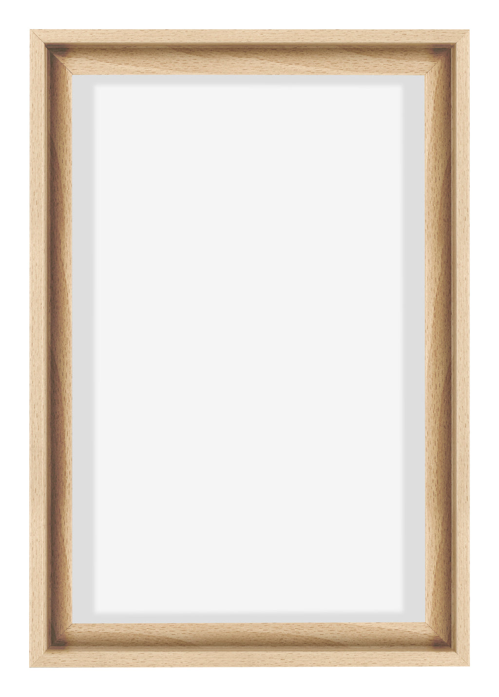 Lyon MDF Canvas Floater Frame 2 3 Beech Front | Yourdecoration.com