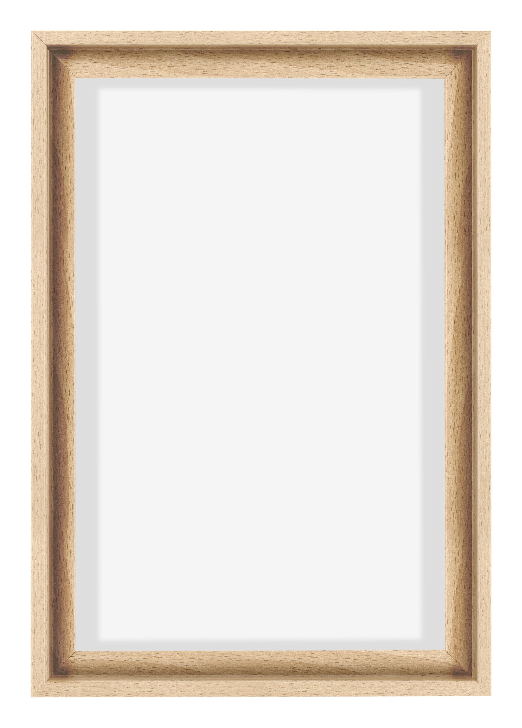 Lyon MDF Canvas Floater Frame 2 3 Beech Front | Yourdecoration.com