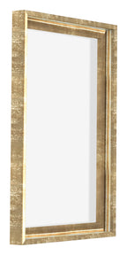 Lyon MDF Canvas Floater Frame 2 3 Gold Antique Front Oblique | Yourdecoration.com