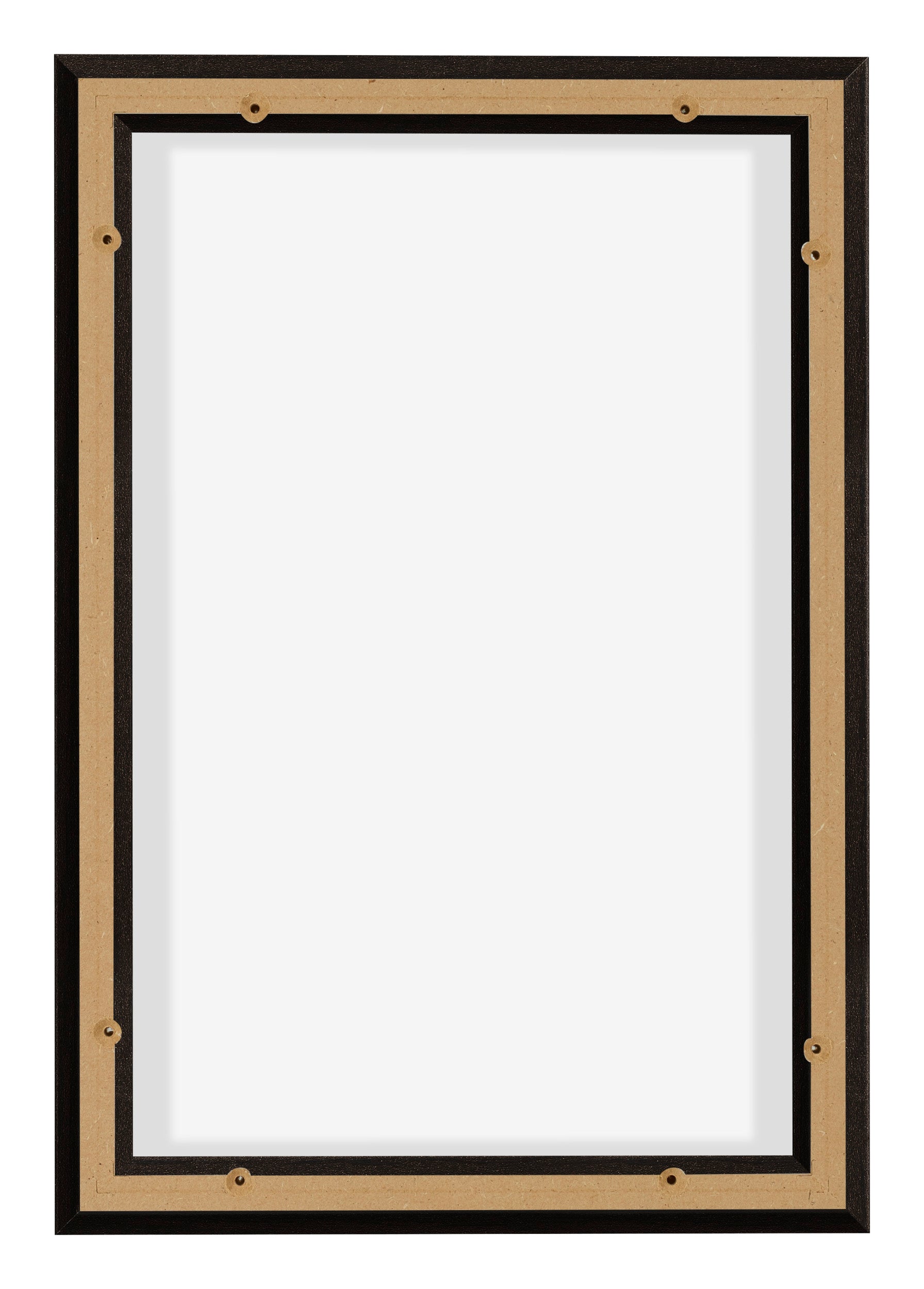 Lyon MDF Canvas Floater Frame 2 3 Oak Dark Back | Yourdecoration.com