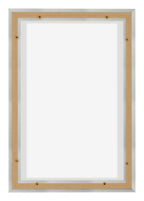 Lyon MDF Canvas Floater Frame 2 3 Silver Matte Back | Yourdecoration.com
