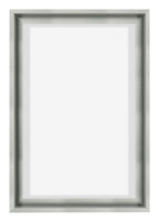 Lyon MDF Canvas Floater Frame 2 3 Silver Matte Front | Yourdecoration.com
