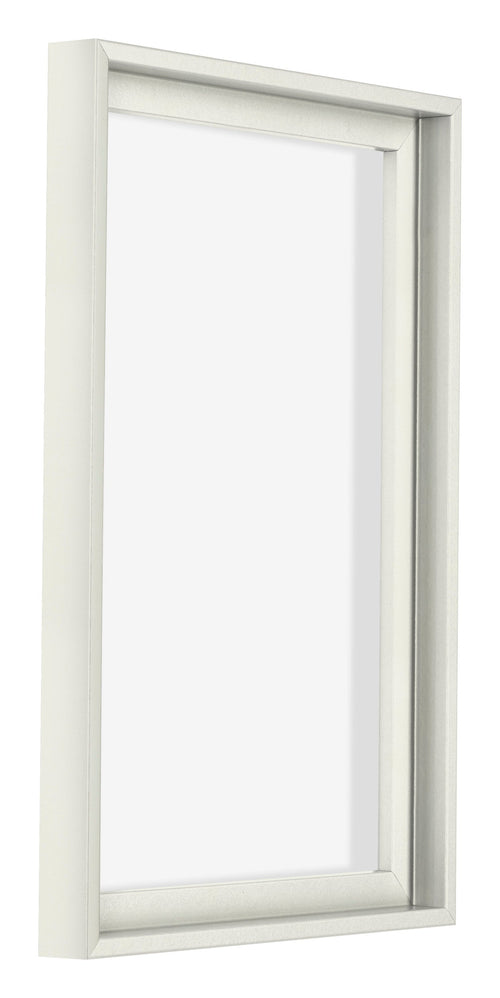 Lyon MDF Canvas Floater Frame 2 3 White Matte Front Oblique | Yourdecoration.com