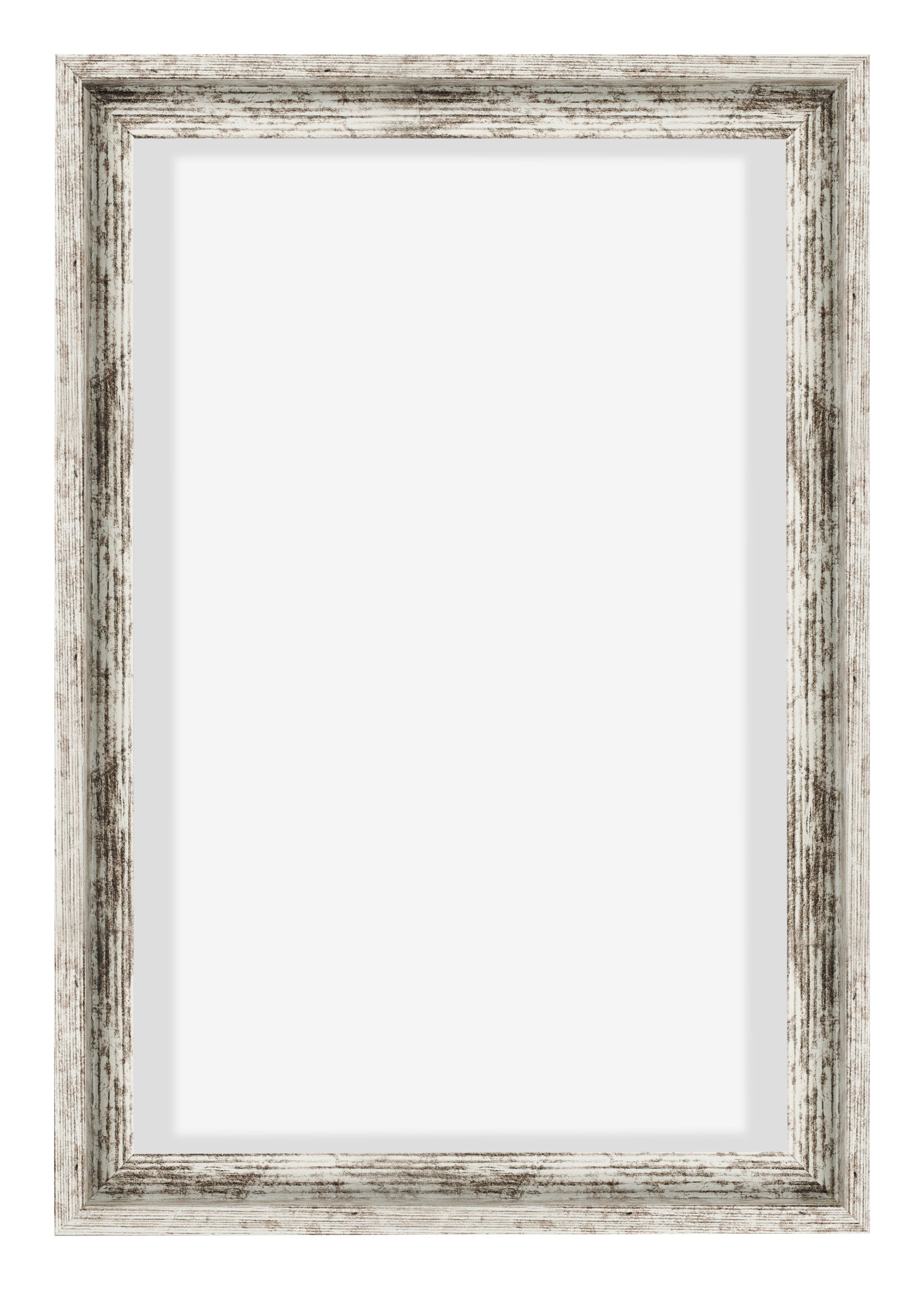 Lyon MDF Canvas Floater Frame 2 3 White Vintage Front | Yourdecoration.com