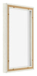 Lyon MDF Canvas Floater Frame 2 3 White Wash Back Oblique | Yourdecoration.com