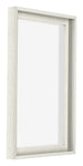 Lyon MDF Canvas Floater Frame 2 3 White Wash Front Oblique | Yourdecoration.com