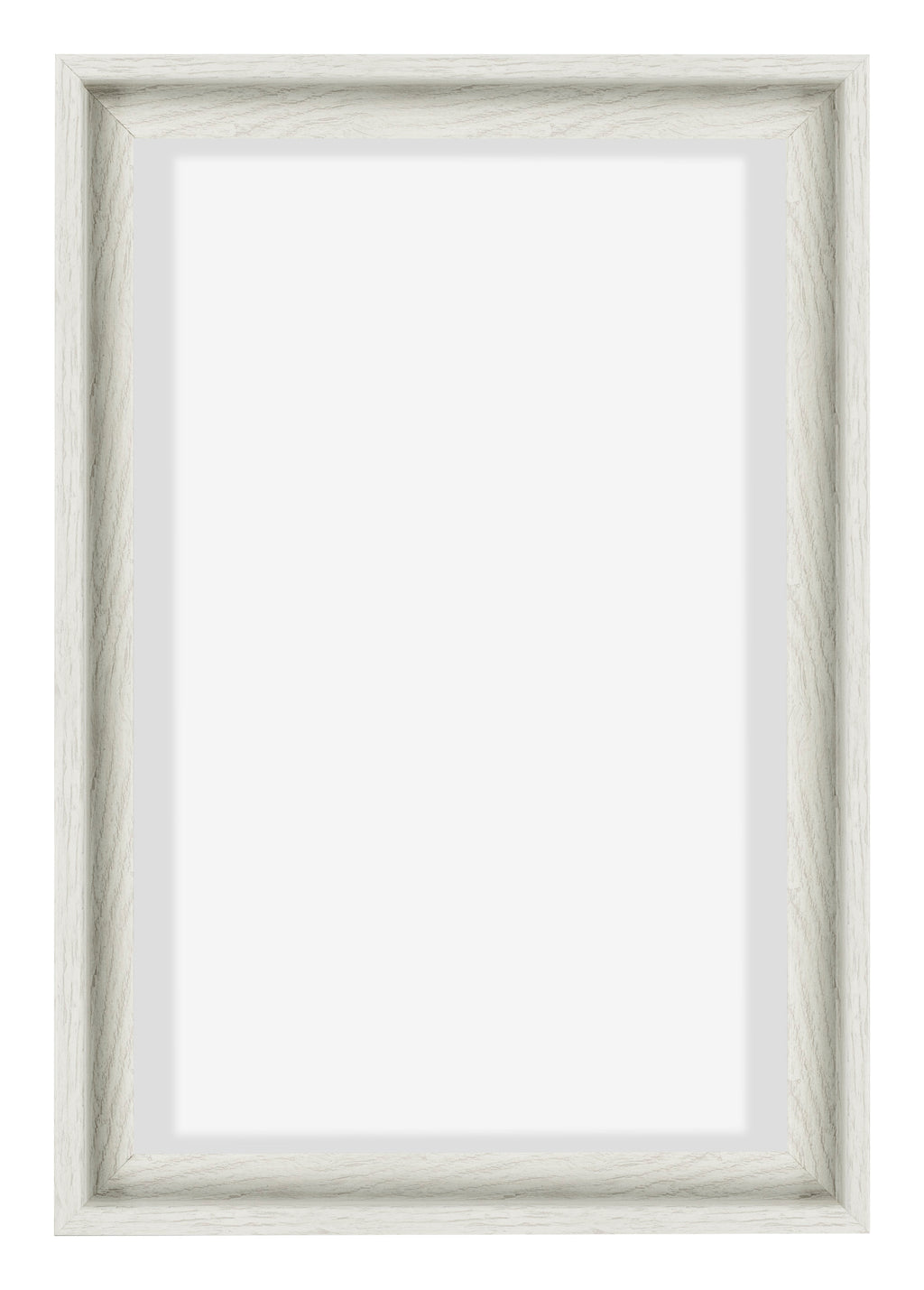 Lyon MDF Canvas Floater Frame 2 3 White Wash Front | Yourdecoration.com