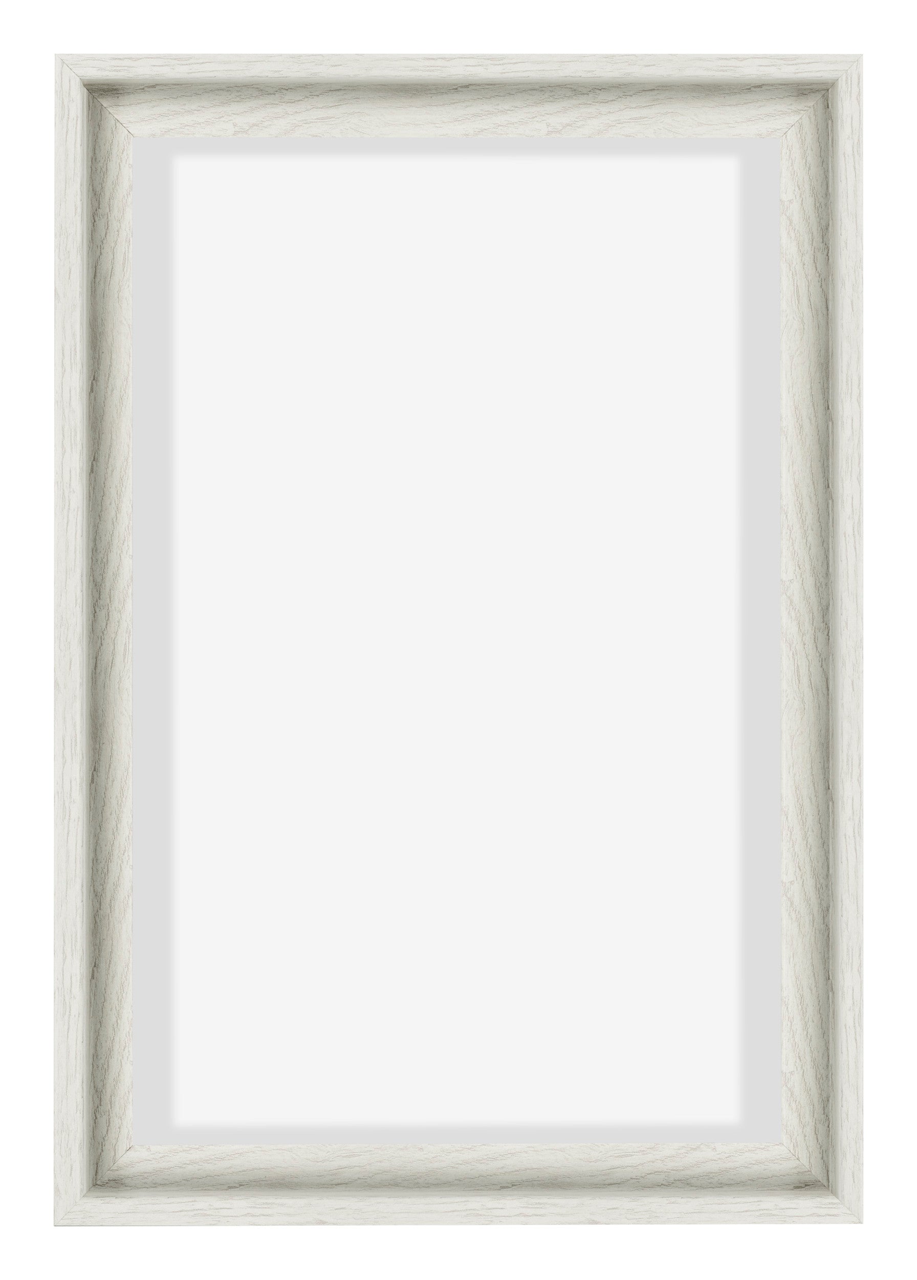 Lyon MDF Canvas Floater Frame 2 3 White Wash Front | Yourdecoration.com