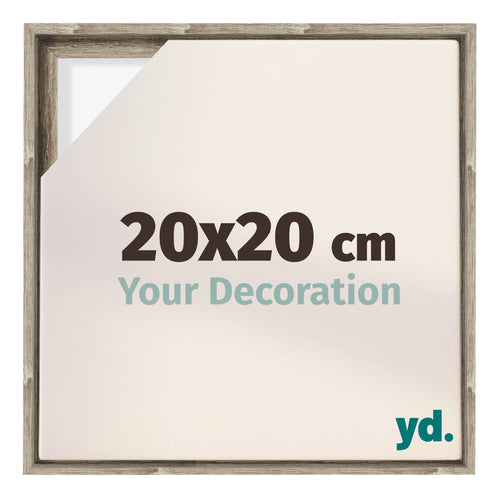 Lyon MDF Canvas Floater Frame 20x20cm Sonoma Oak Voorzijde Maat | Yourdecoration.com