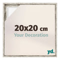 Lyon MDF Canvas Floater Frame 20x20cm White Vintage Voorzijde Maat | Yourdecoration.com