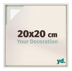 Lyon MDF Canvas Floater Frame 20x20cm White Wash Voorzijde Maat | Yourdecoration.com