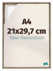 Lyon MDF Canvas Floater Frame 21x29 7cm A4 Sonoma Oak Voorzijde Maat | Yourdecoration.com