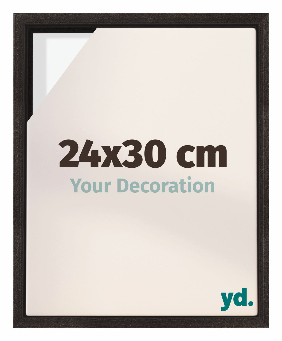 Lyon MDF Canvas Floater Frame 24x30cm Oak Dark Front Size | Yourdecoration.com