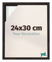 Lyon MDF Canvas Floater Frame 24x30cm Oak Dark Front Size | Yourdecoration.com