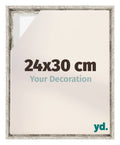 Lyon MDF Canvas Floater Frame 24x30cm White Vintage Voorzijde Maat | Yourdecoration.com