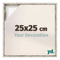 Lyon MDF Canvas Floater Frame 25x25cm White Vintage Voorzijde Maat | Yourdecoration.com