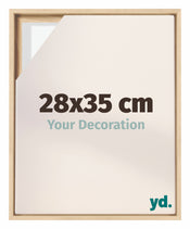 Lyon MDF Canvas Floater Frame 28x35cm Beech Front Size | Yourdecoration.com
