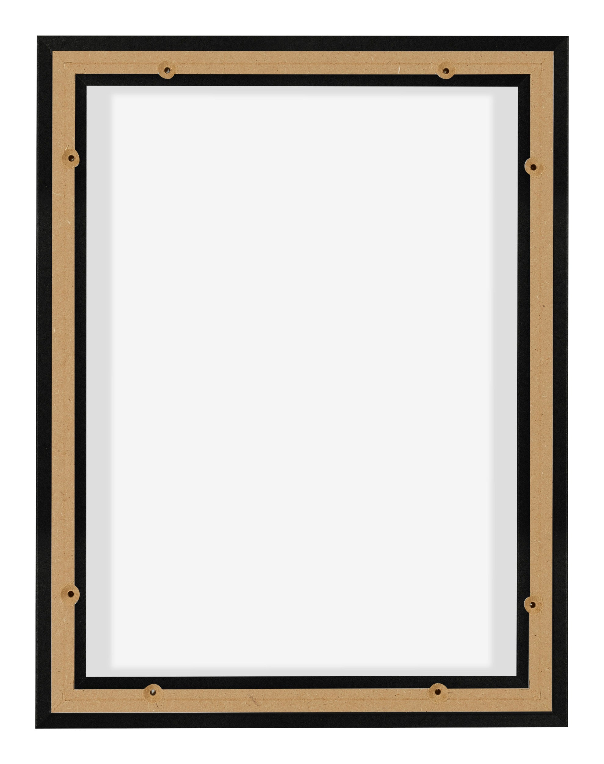 Lyon MDF Canvas Floater Frame 3 4 Black Matte Back | Yourdecoration.com