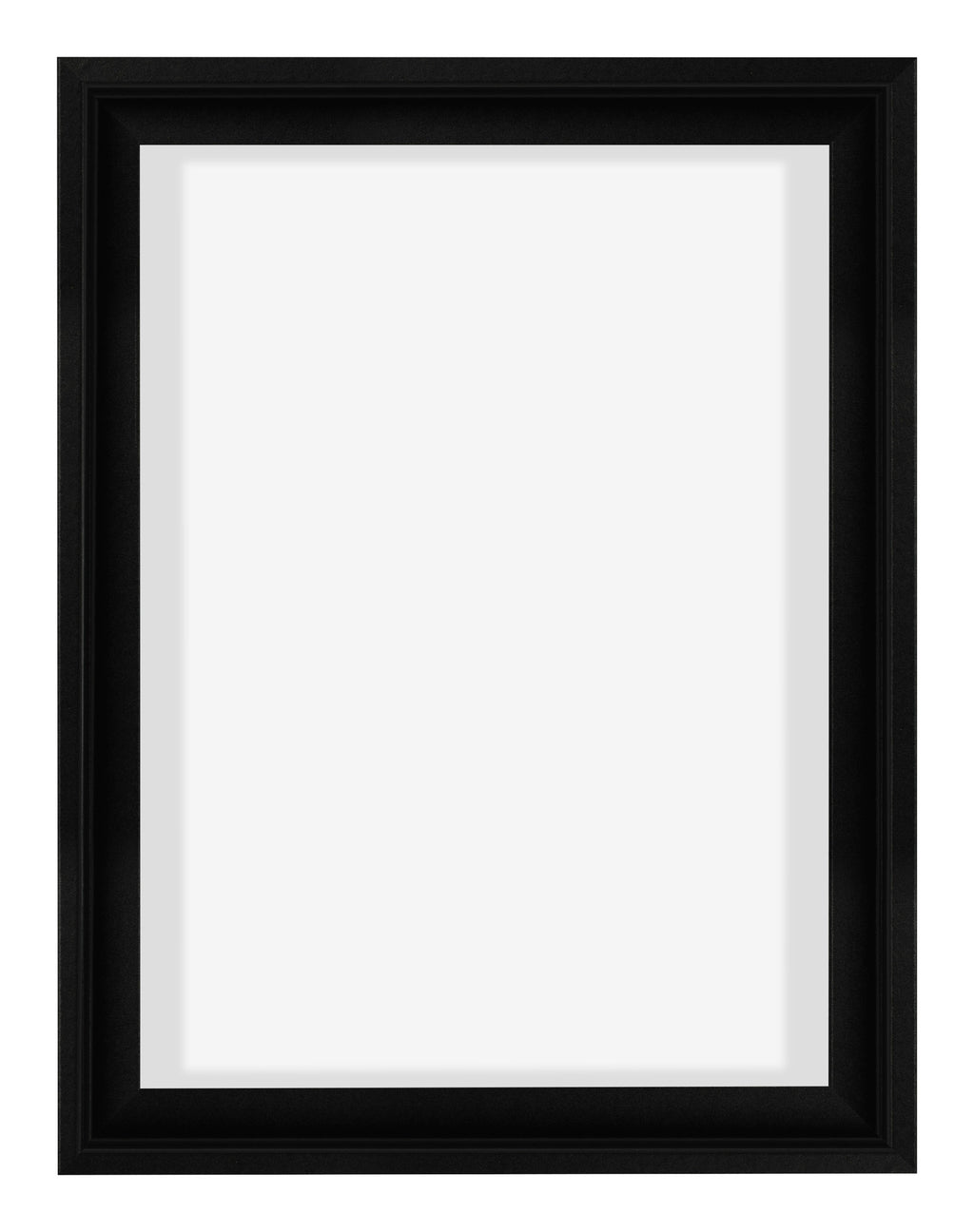 Lyon MDF Canvas Floater Frame 3 4 Black Matte Front | Yourdecoration.com