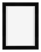 Lyon MDF Canvas Floater Frame 3 4 Black Matte Front | Yourdecoration.com